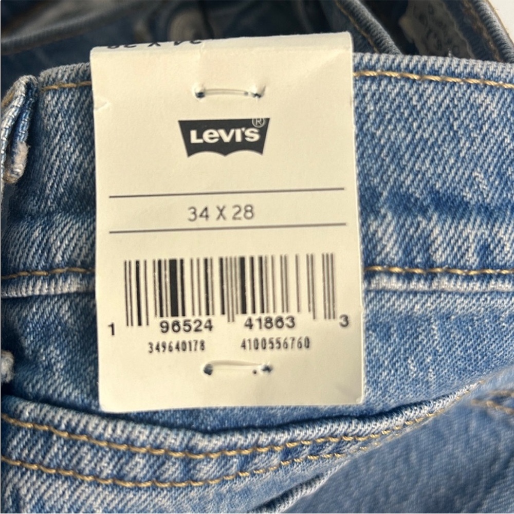 Levi’s 34 x 28 Jeans Wedgie Straight Ankle button fly Christina Light Wash NWT - Picture 12 of 14